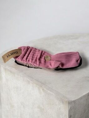 Pink and Brown Knit loose slouchy fit Socks Set of 3